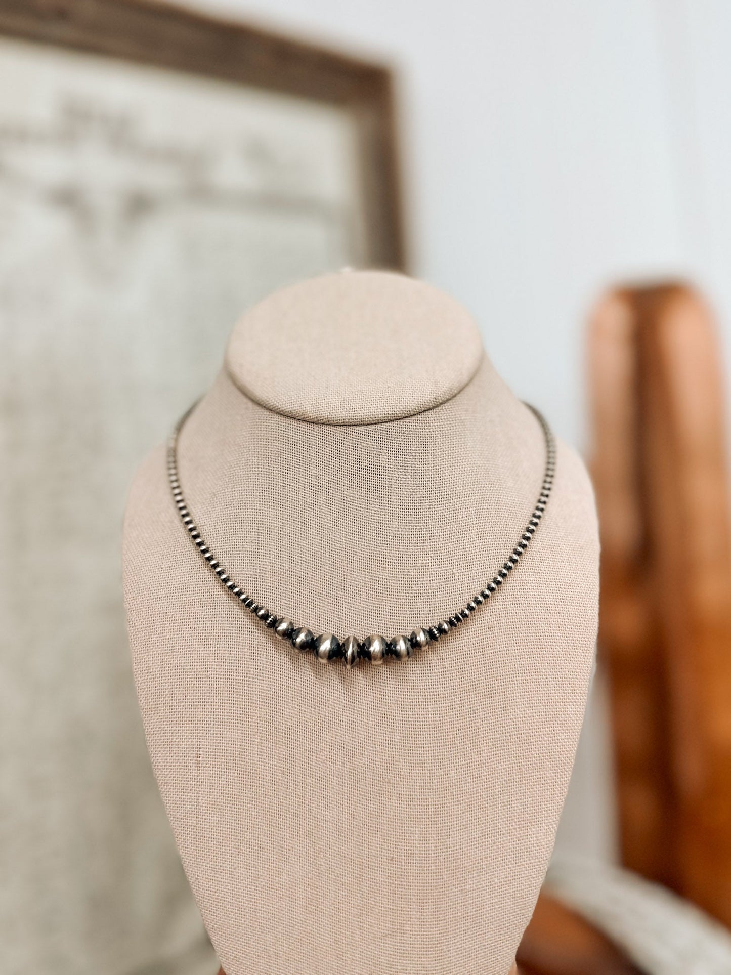 Graduated Navajo Pearl Necklace