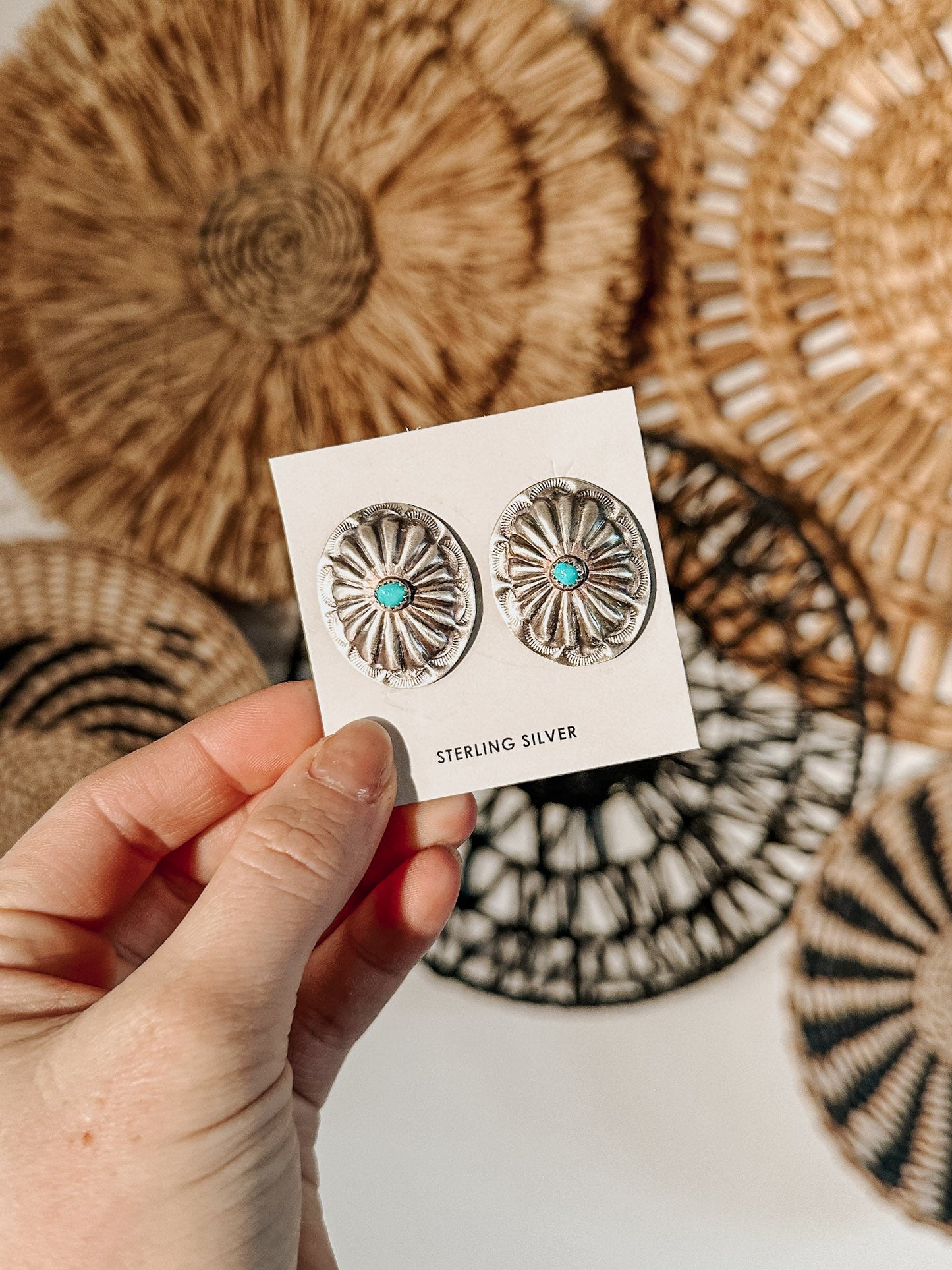 Copperhead Concho Earrings