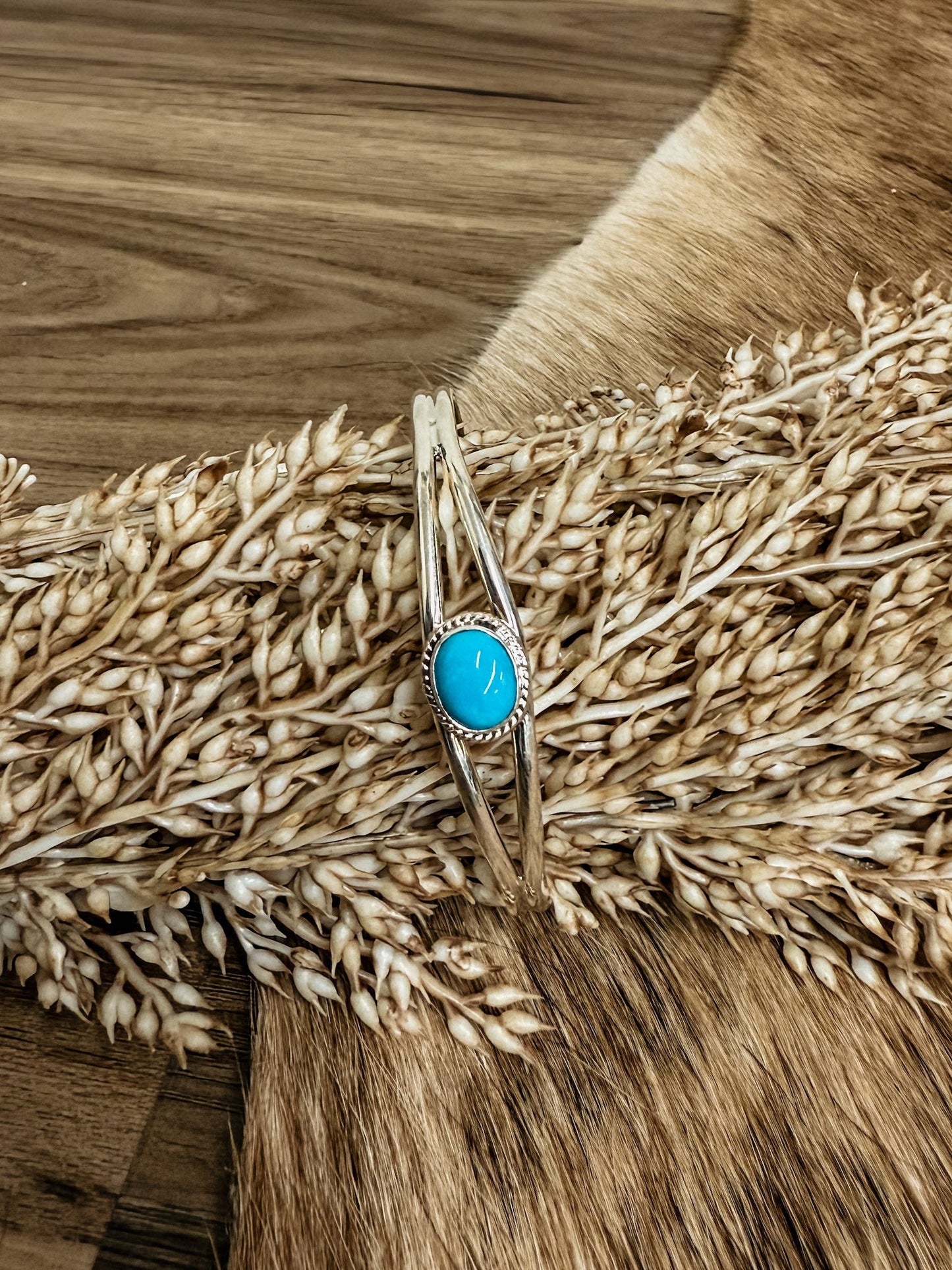 Kingman Single Stone Cuff