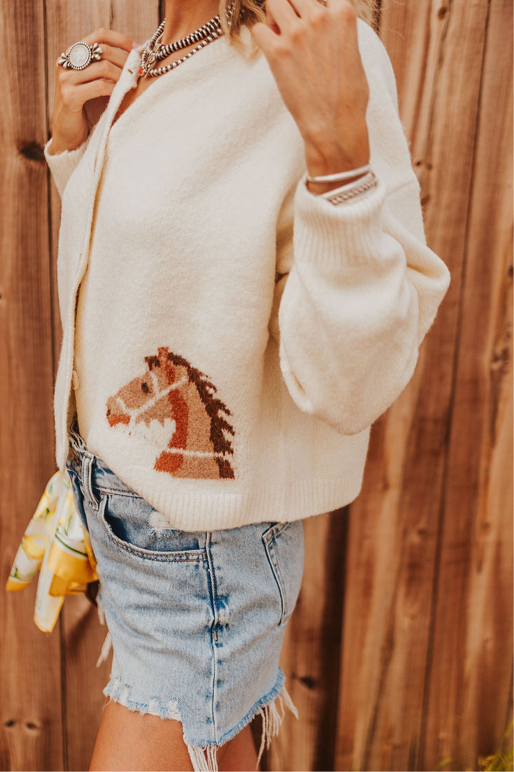 The Vintage Equestrian Cardigan