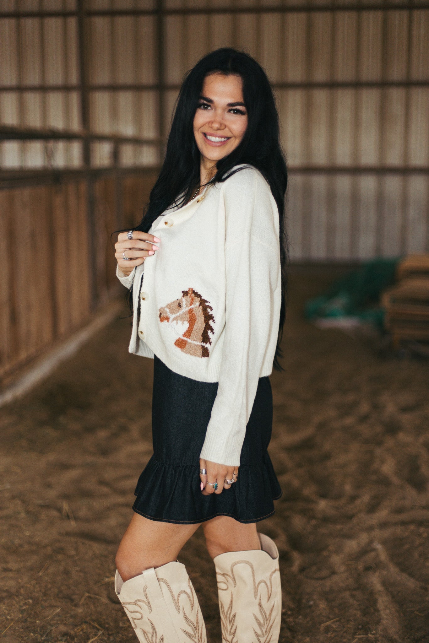 The Vintage Equestrian Cardigan