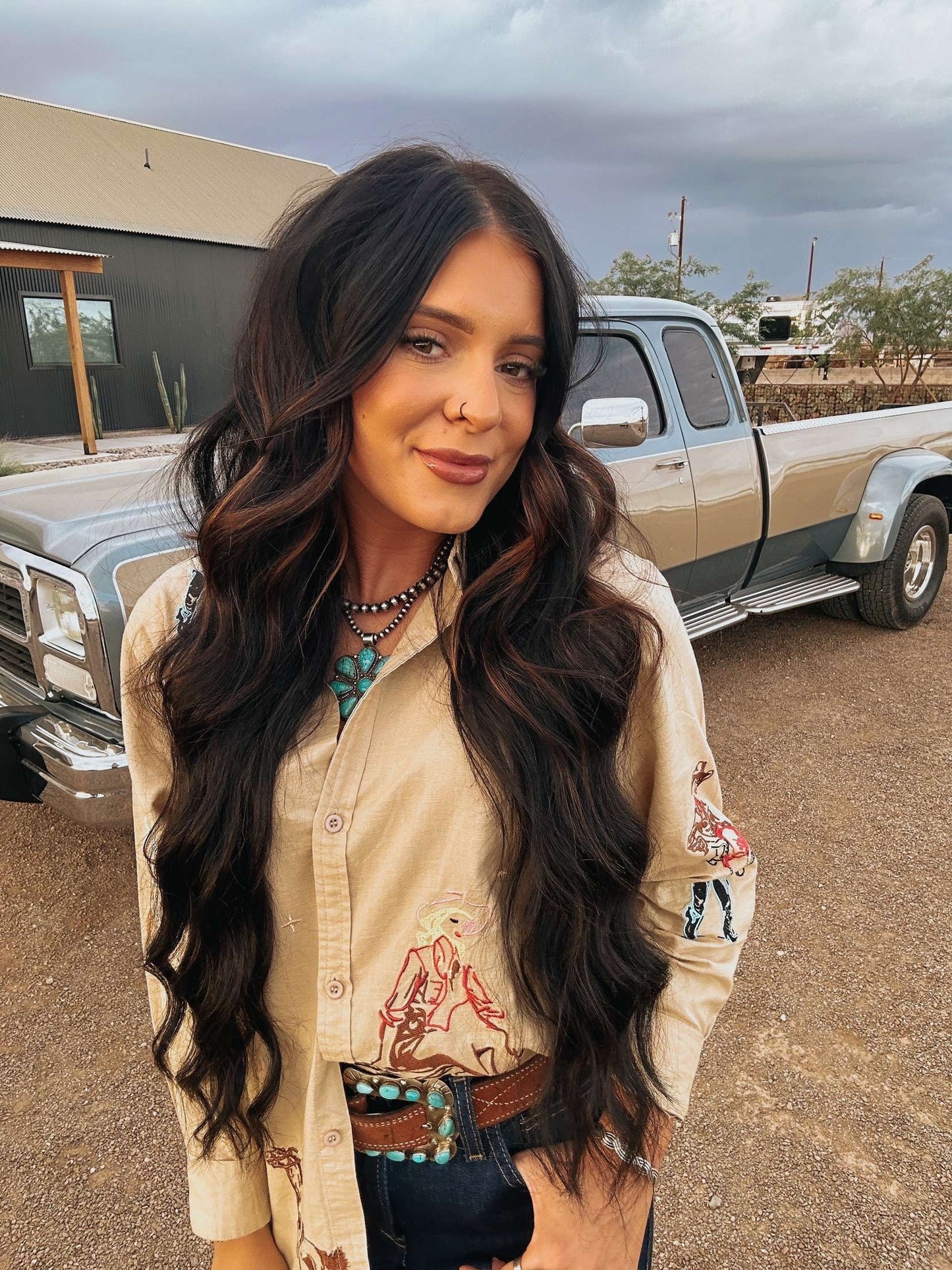 The Western Embroidered Top - Pre Order