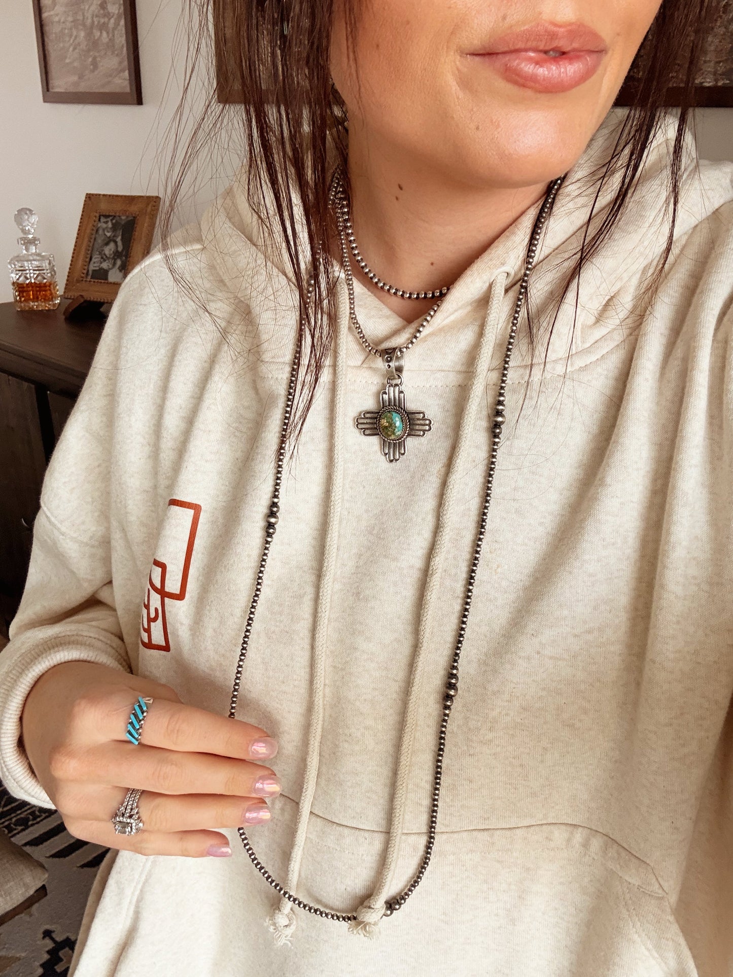 3mm-6mm Graduated 36” Navajo Pearl Necklace