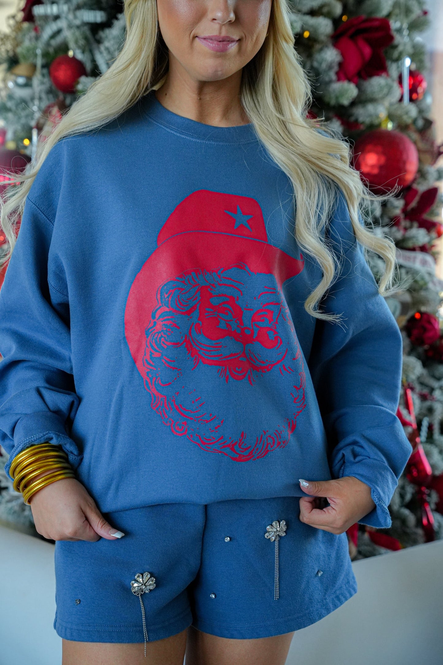 COWBOY SANTA TEE
