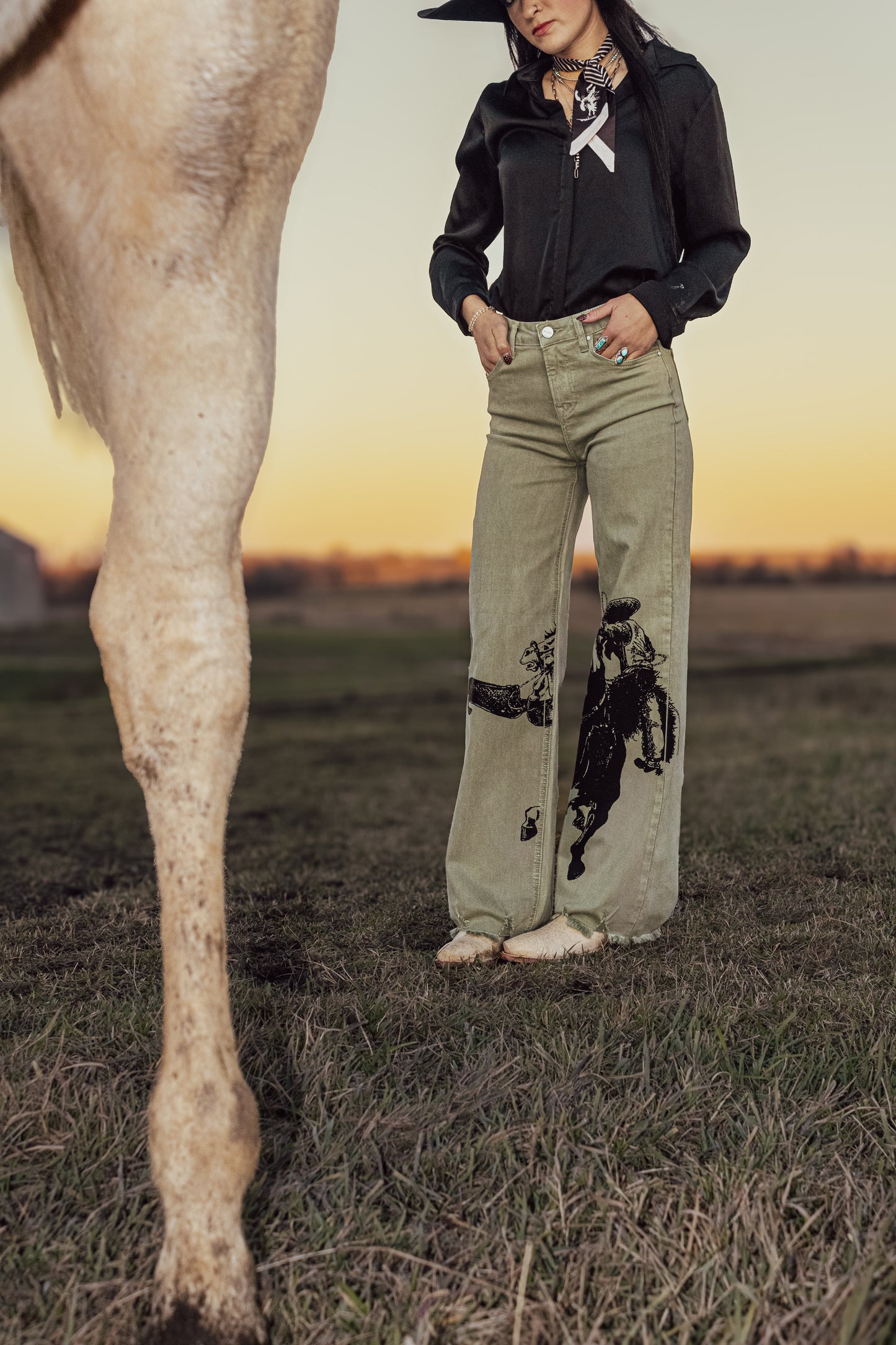 Sagebrush Tap dance denim in Sage *very limited edition*