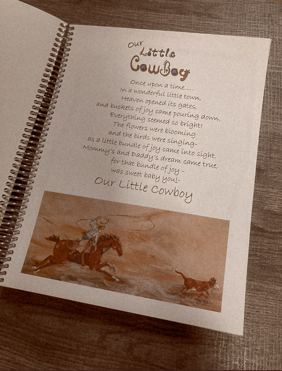 Cowboy Memory Book