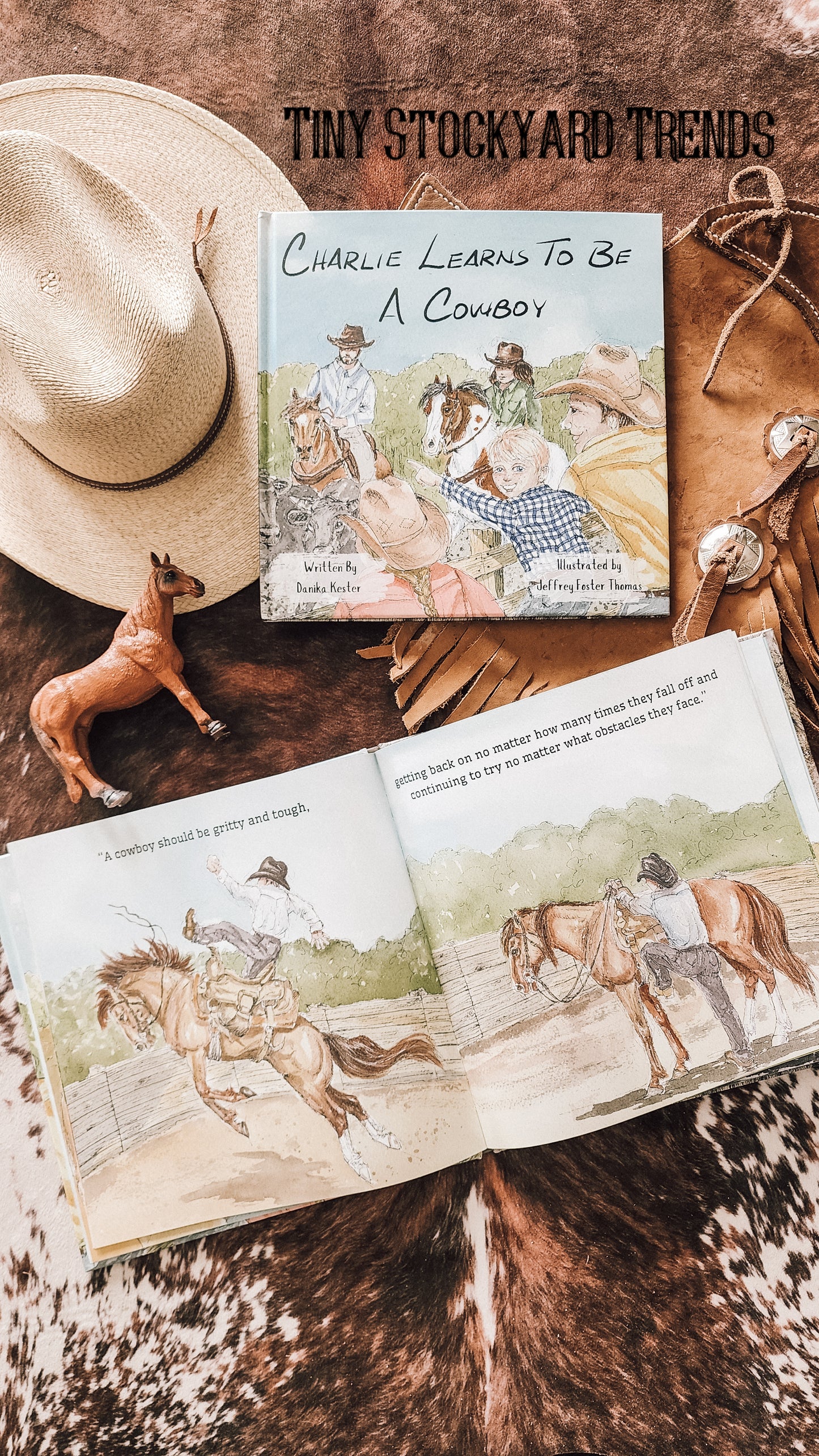 Charlie learns to be a Cowboy