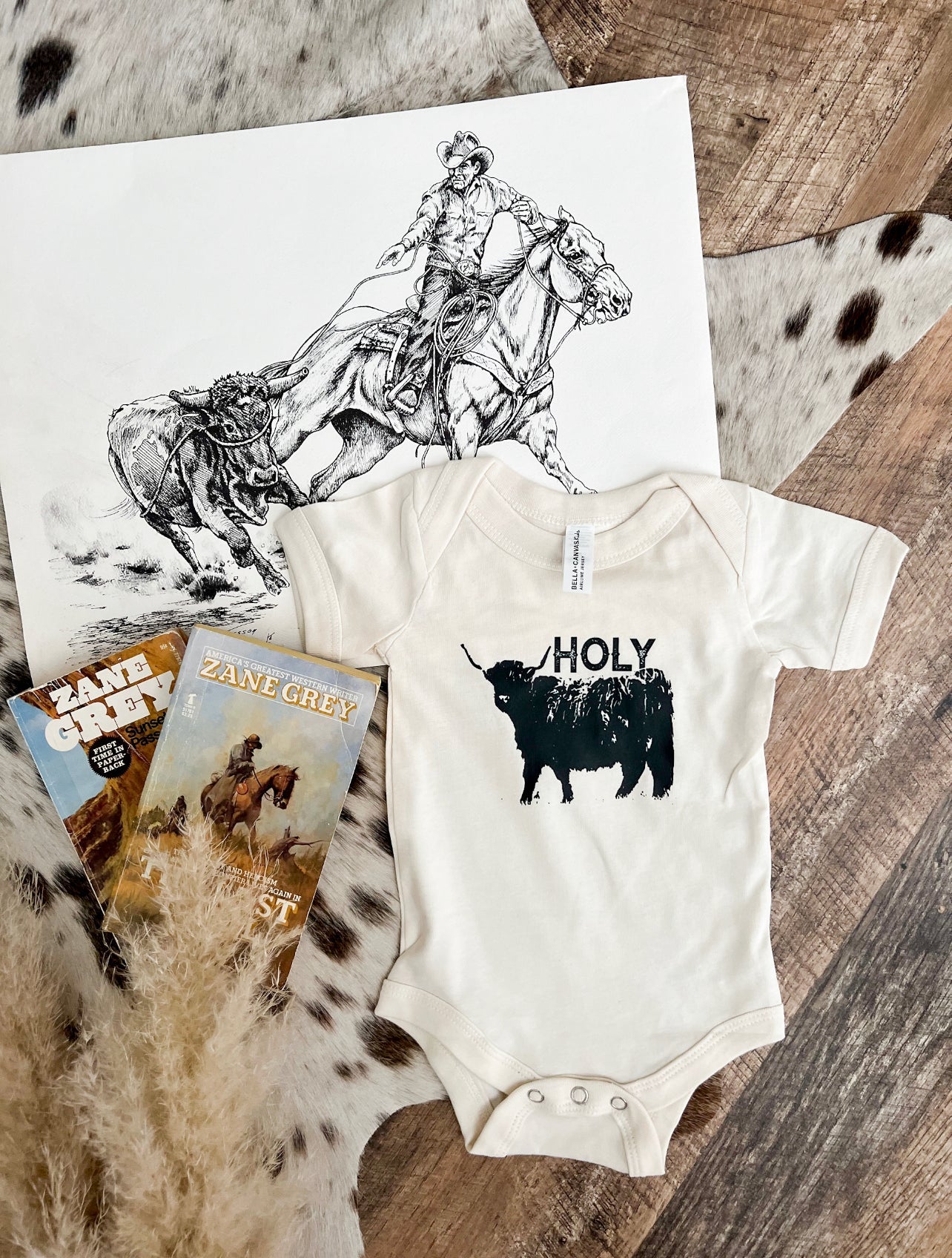 Holy Cow Highland (One piece Onesie)