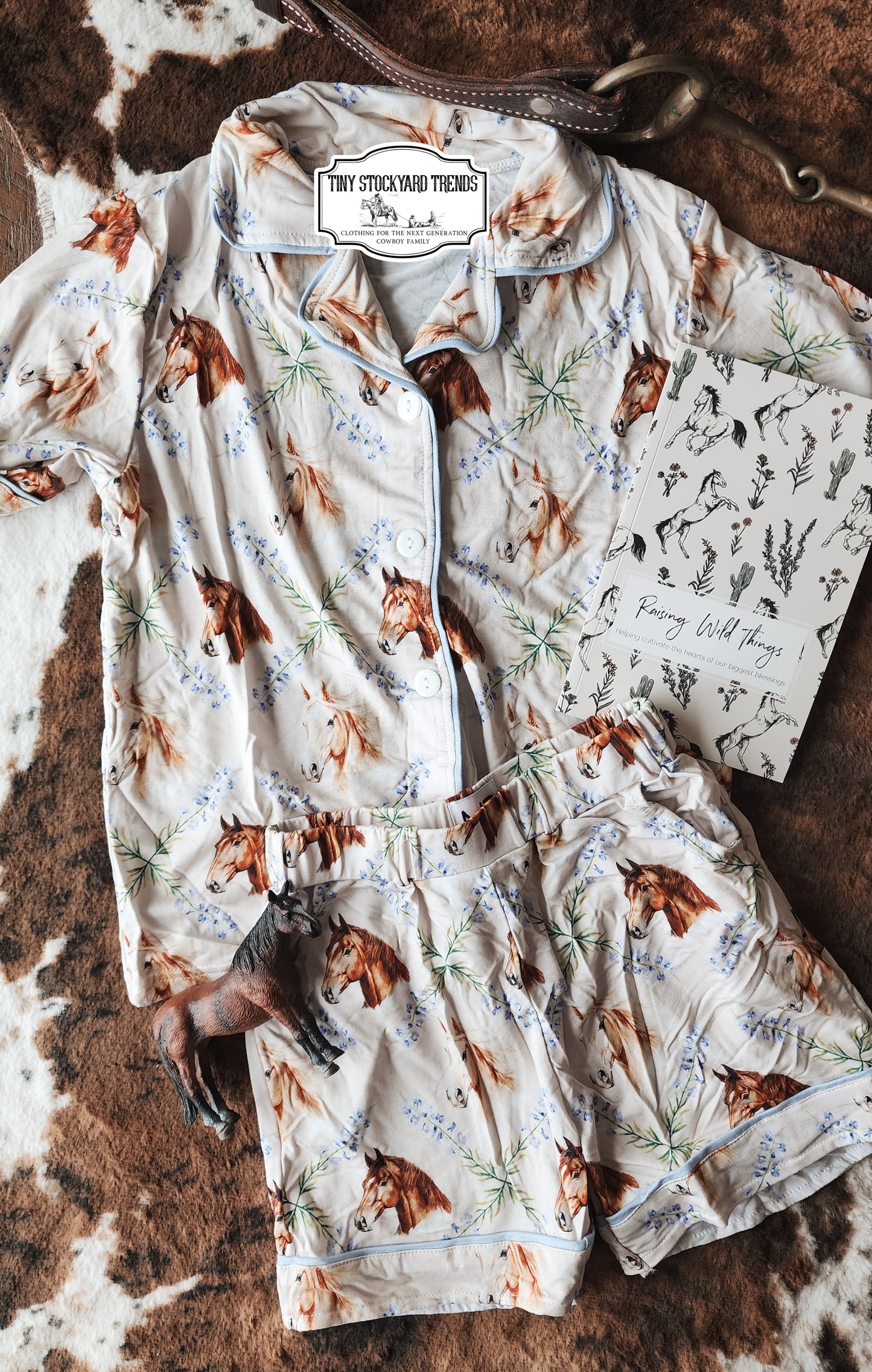 Spring Horses Bamboo Lounge Set-Kids