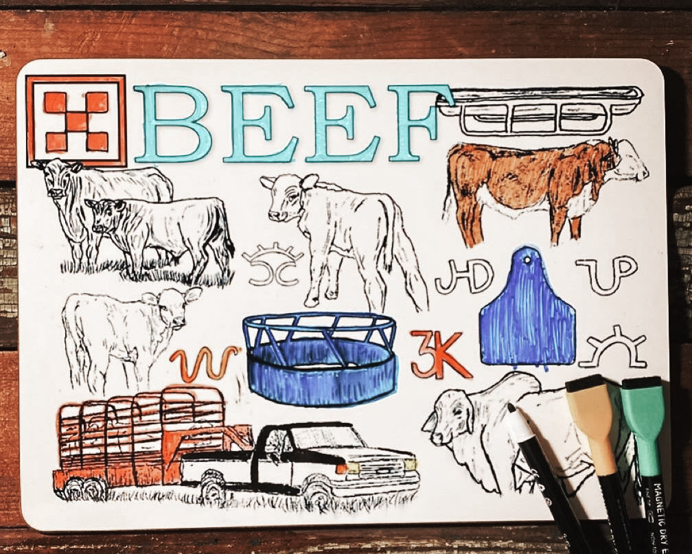 Cowkid Coloring Board