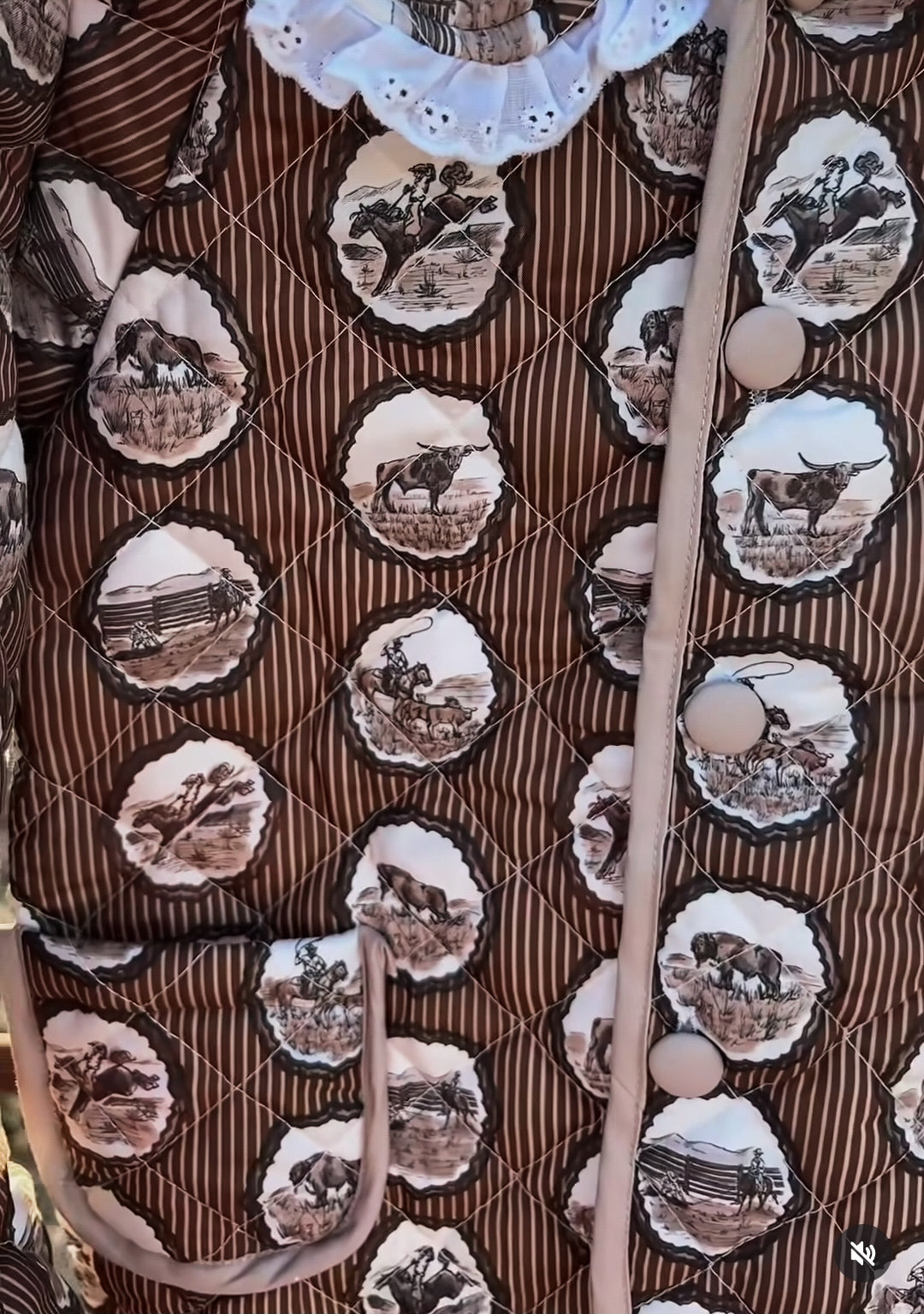 Ranchland Toile Quilted Jacket