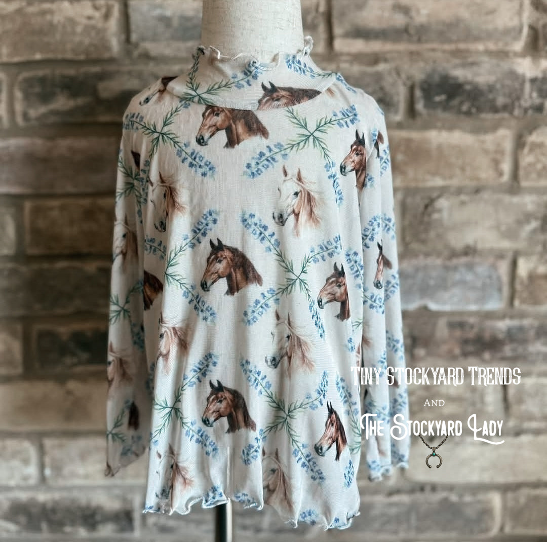 Spring Horses Mesh