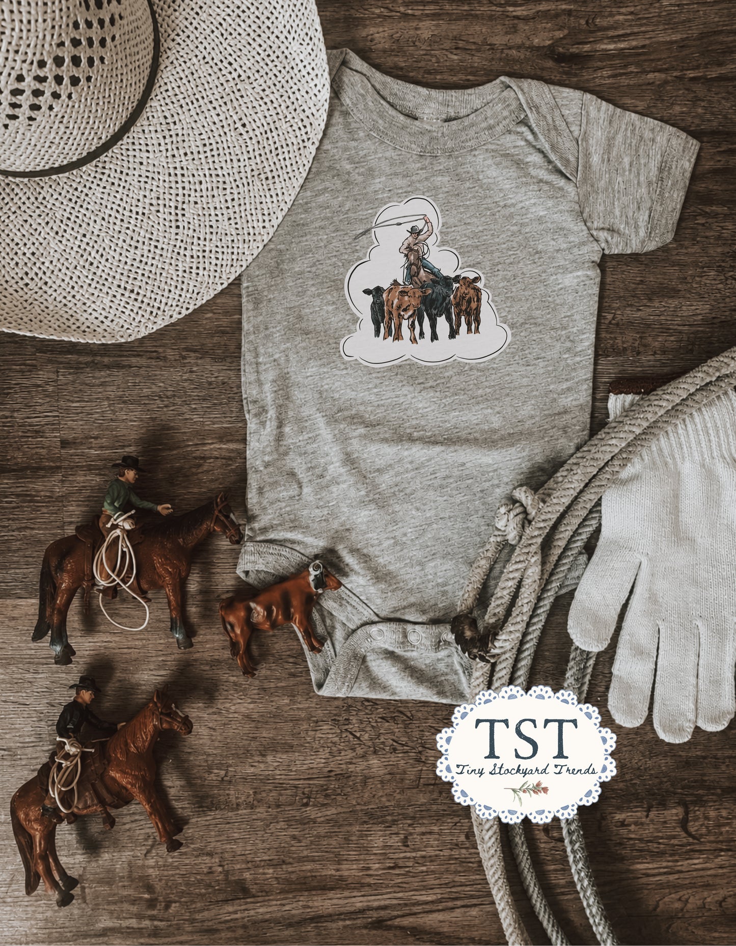 Calf Ropin Tee/Onesie
