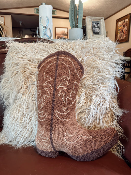The Cowboy Boot Hook Pillow