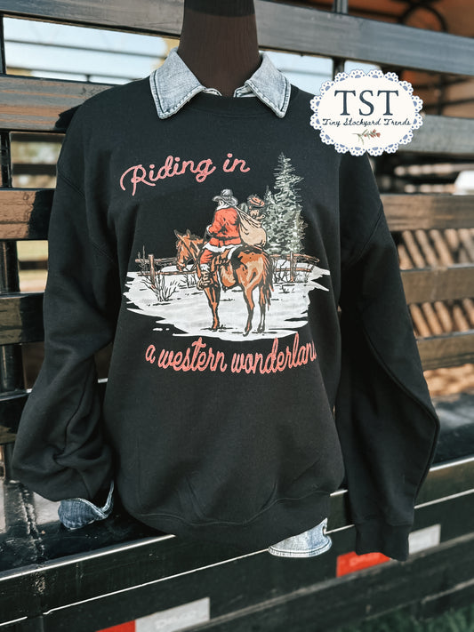 Riding in a Western Wonderland-Adult