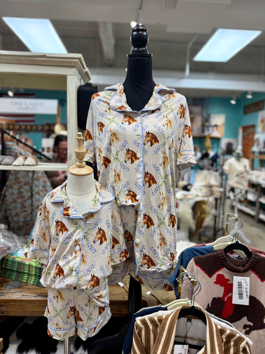 Spring Horses Bamboo Women’s Lounge Set