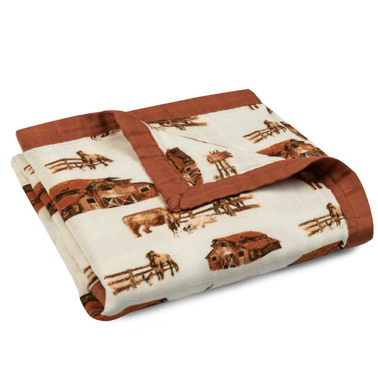 Homestead Big Lovey Three-Layer Muslin Blanket
