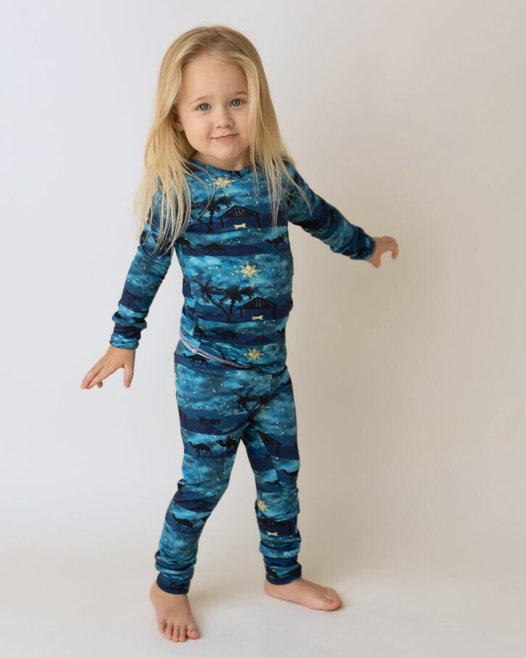 Star of Bethlehem Long Sleeve Pajamas