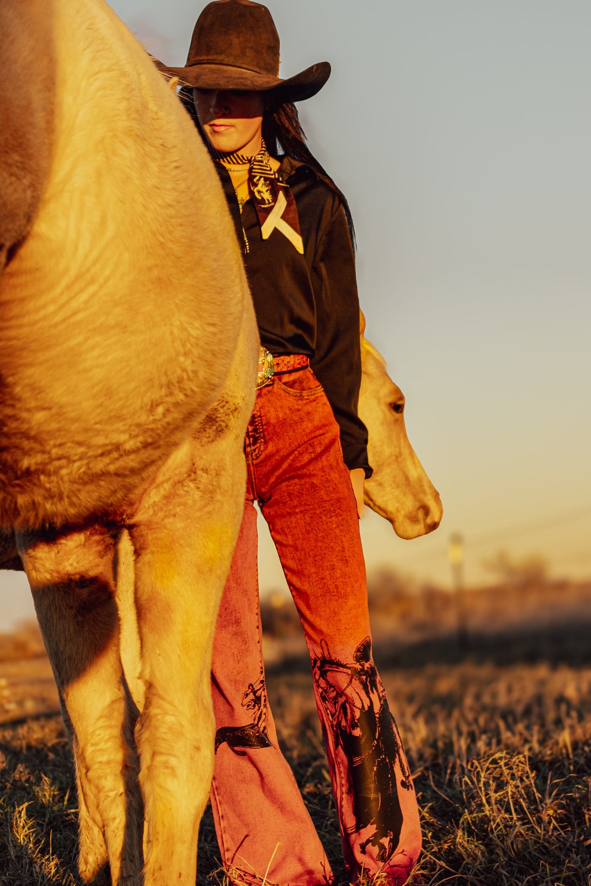Sagebrush Tapdancer Denim in Red