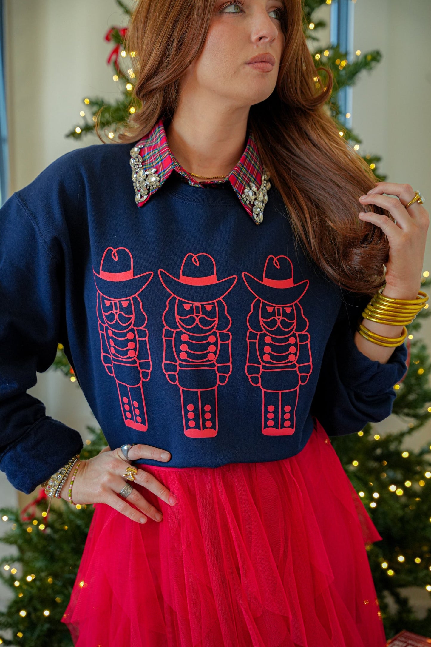 COWBOY NUTCRACKER CREWNECK