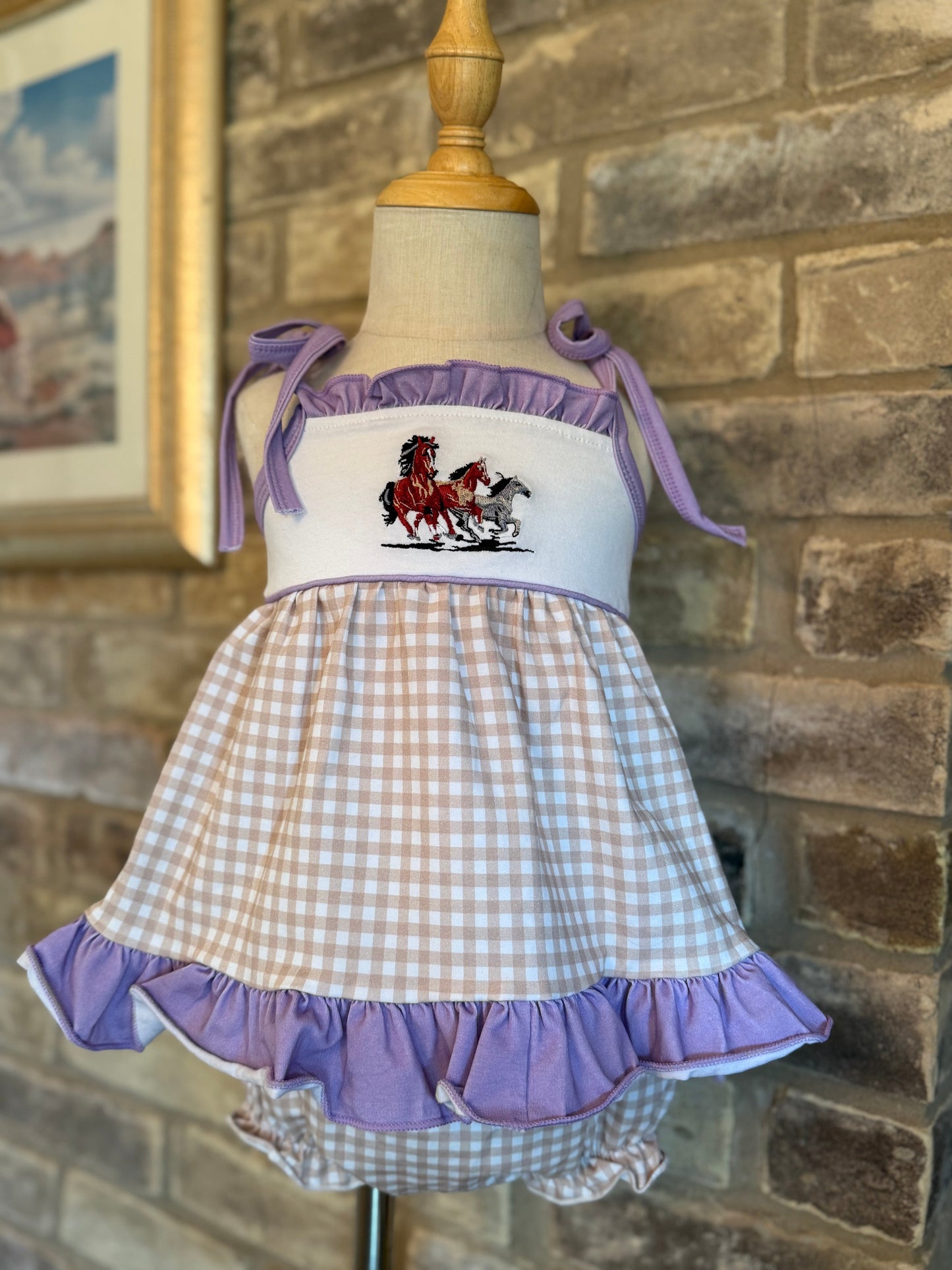 Embroidered Horses Set