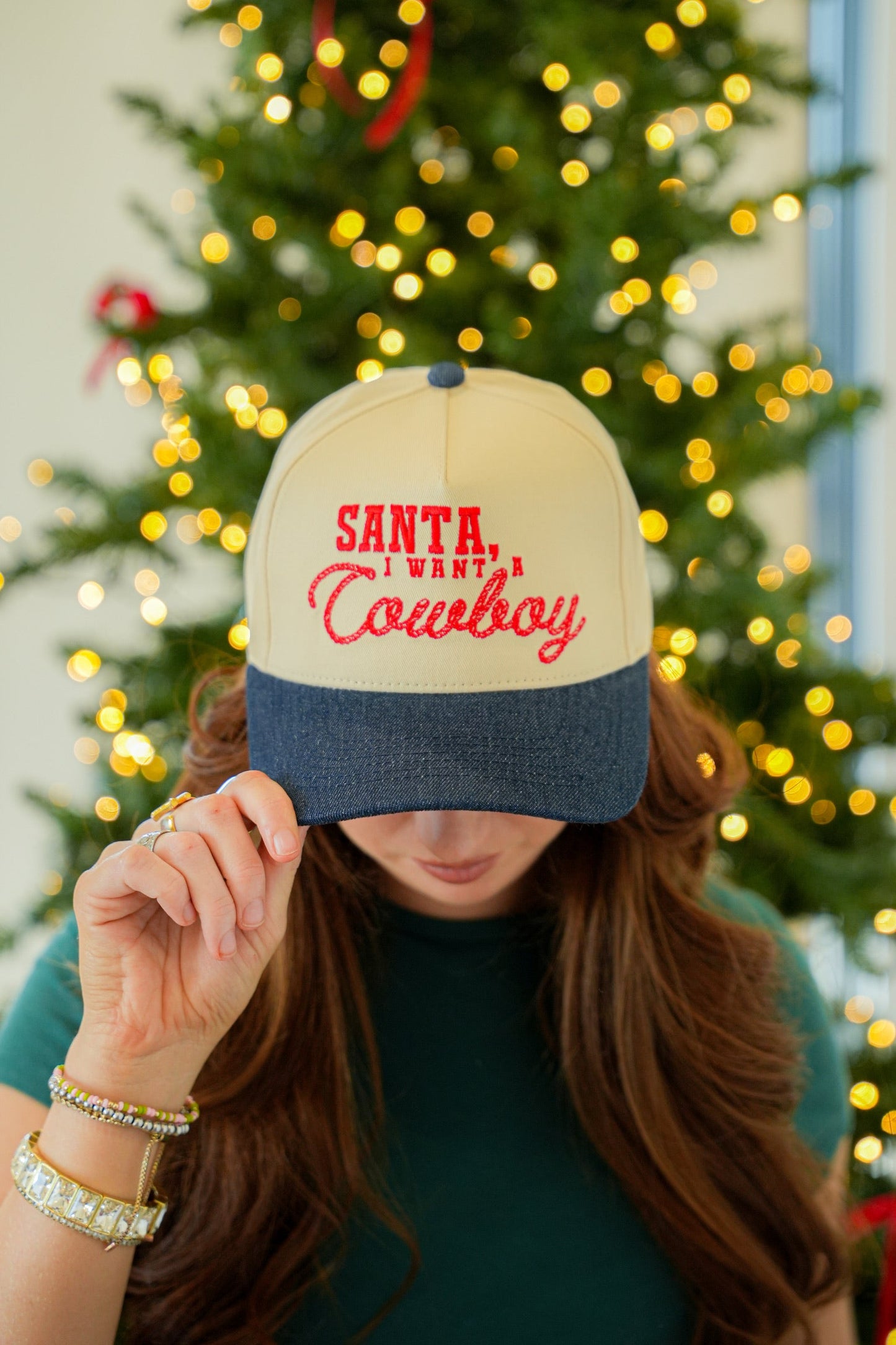 SANTA, I WANT A COWBOY CANVAS CAP