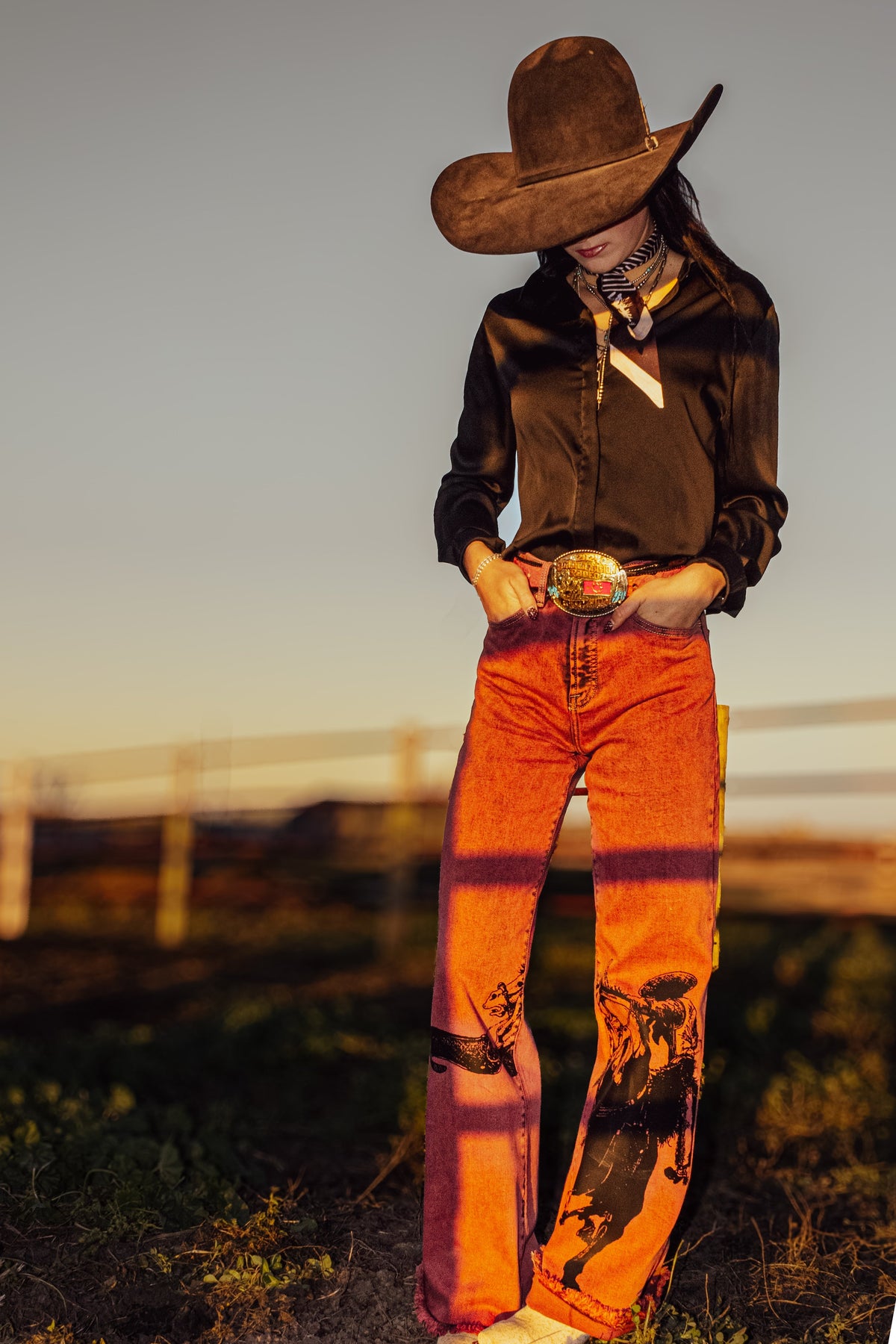 Sagebrush Tapdancer Denim in Red