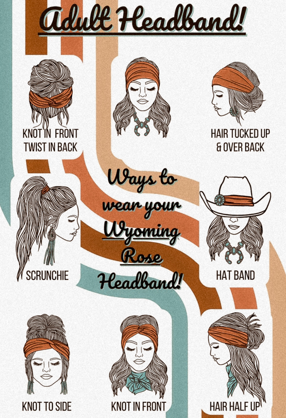 Wyoming Cowgirl Headband