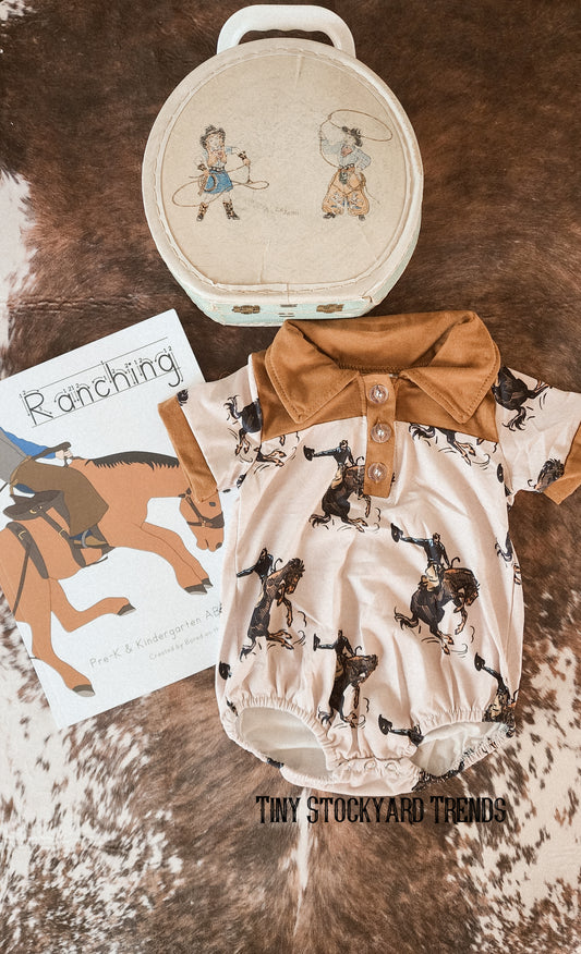 Vintage Bronc Romper