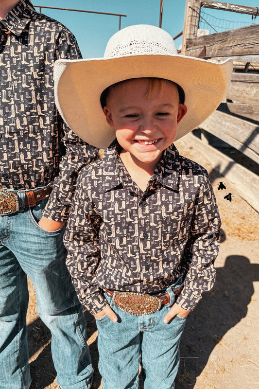 Boot Scootin' Button Up