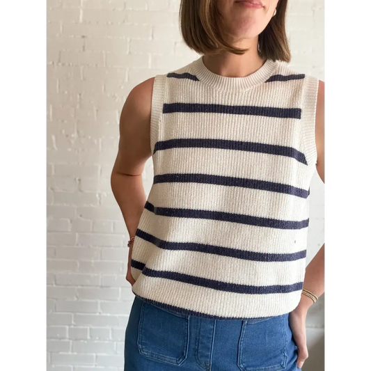 Colleen Striped Sweater Vest