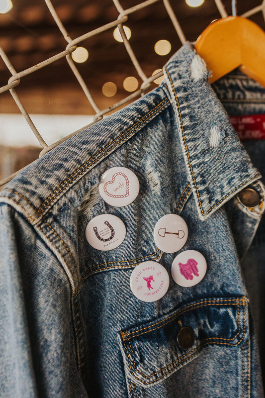 The GBCO High Class Cowgirl Pins