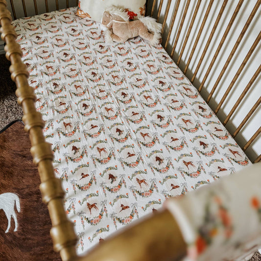 Filly Crib Sheet