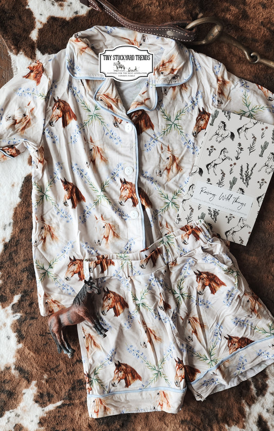 Spring Horses Bamboo Lounge Set-Kids