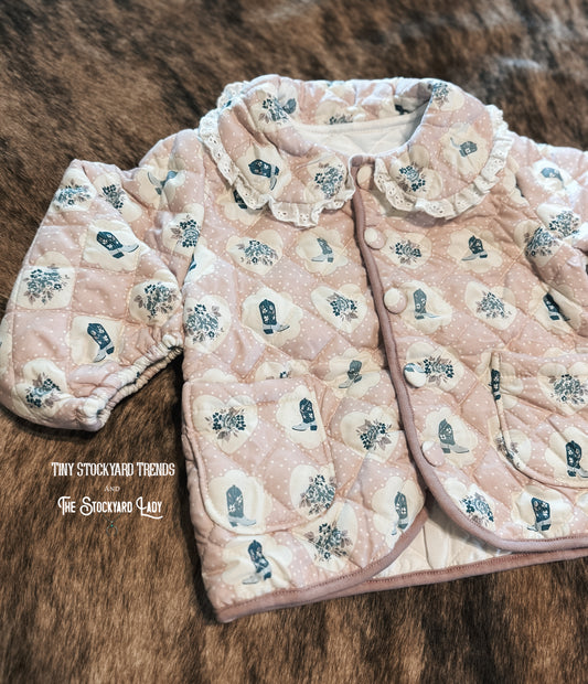 Boot Lace Quilted Jacket