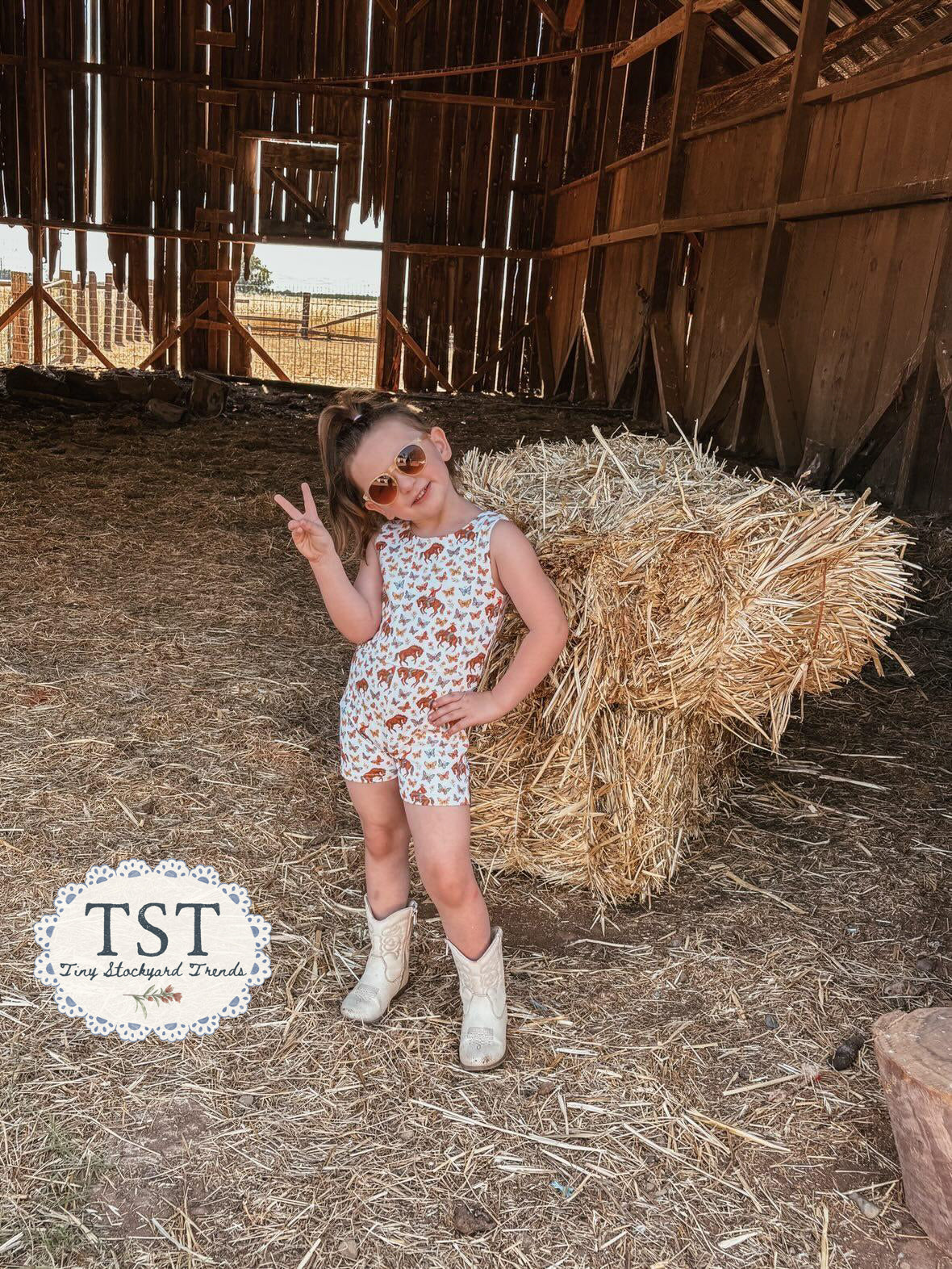 Butterfly Buckaroo Romper