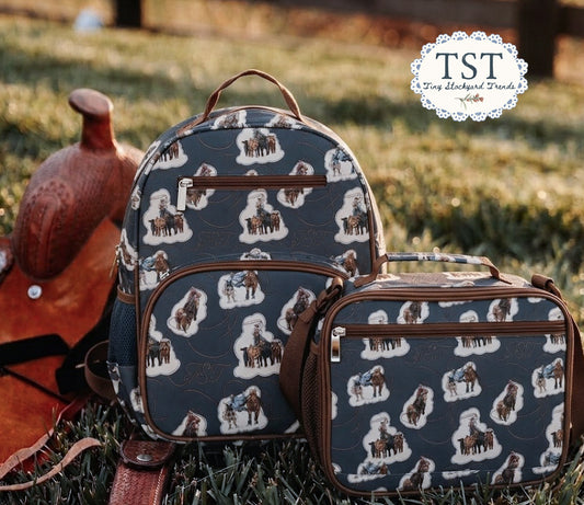Cowboy Club Backpack & Lunch Box