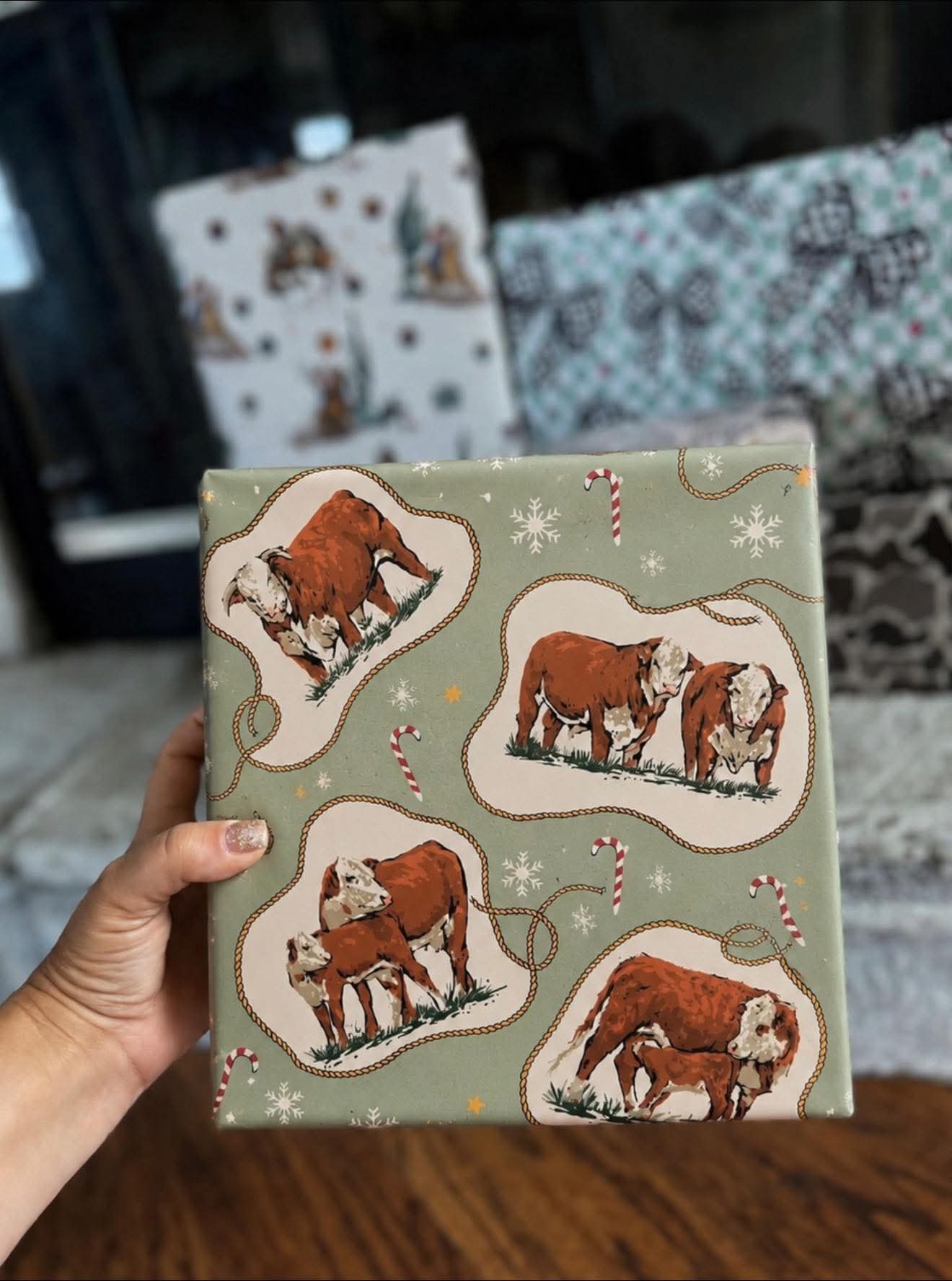 Cowboy Christmas wrapping paper