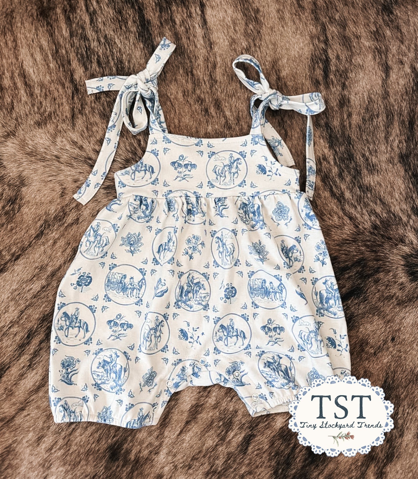 Cowgirl Blues Romper Pre-Order