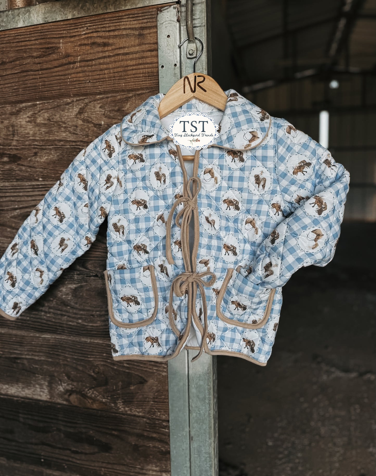 Vintage Blues Quilted Jacket