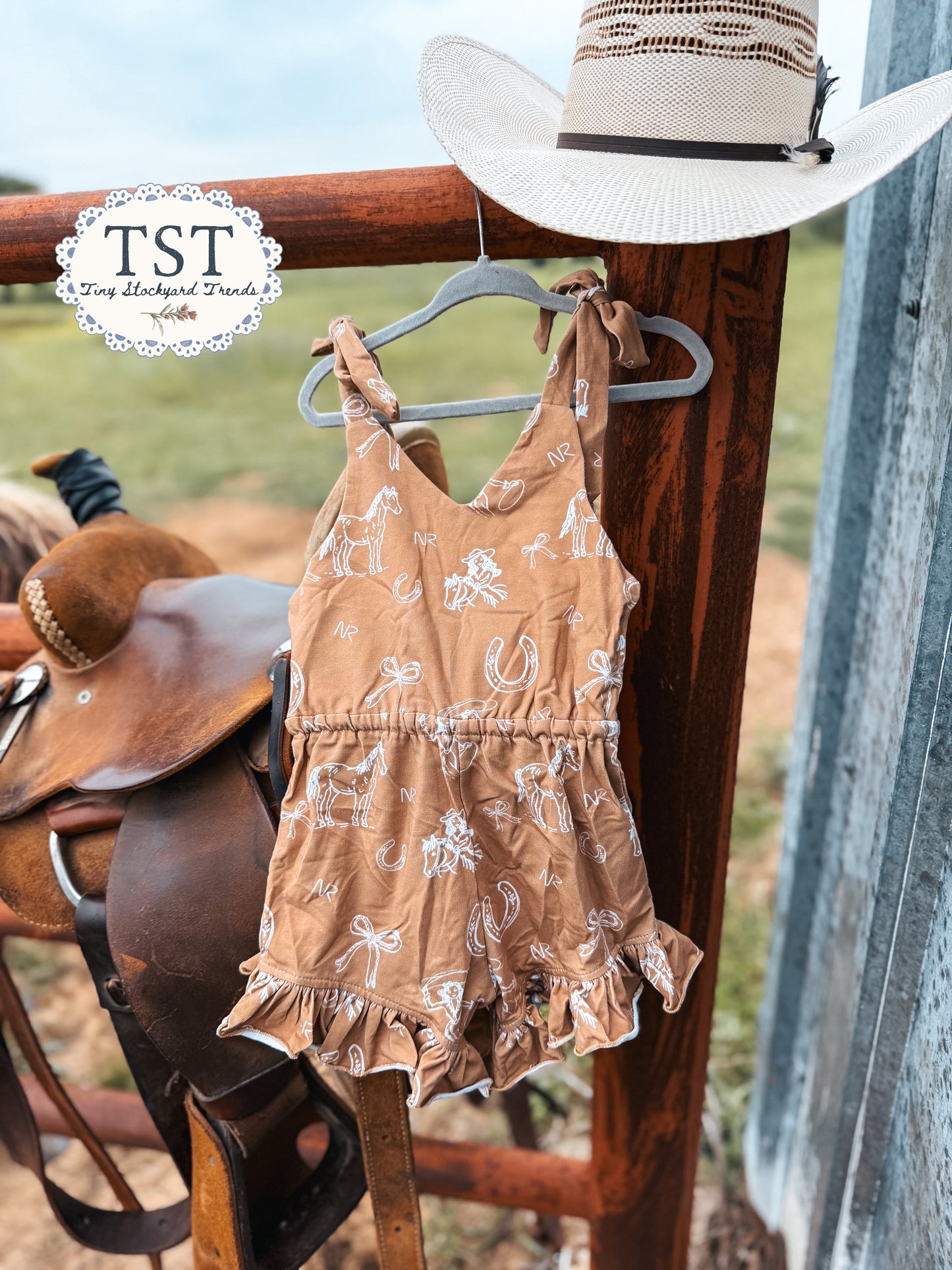 PREORDER Branded Cowgirl Romper