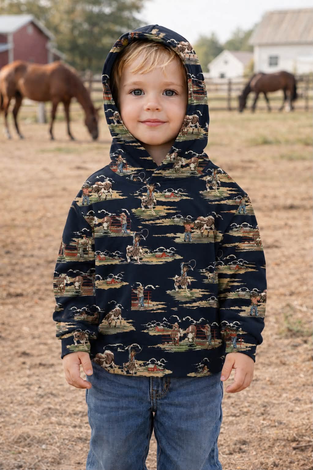 Navy Cowkid Hoodie Pre-Order