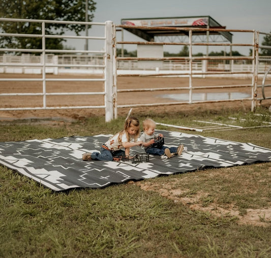 Ranch Rug Black + Ivory - THE DAVIS
