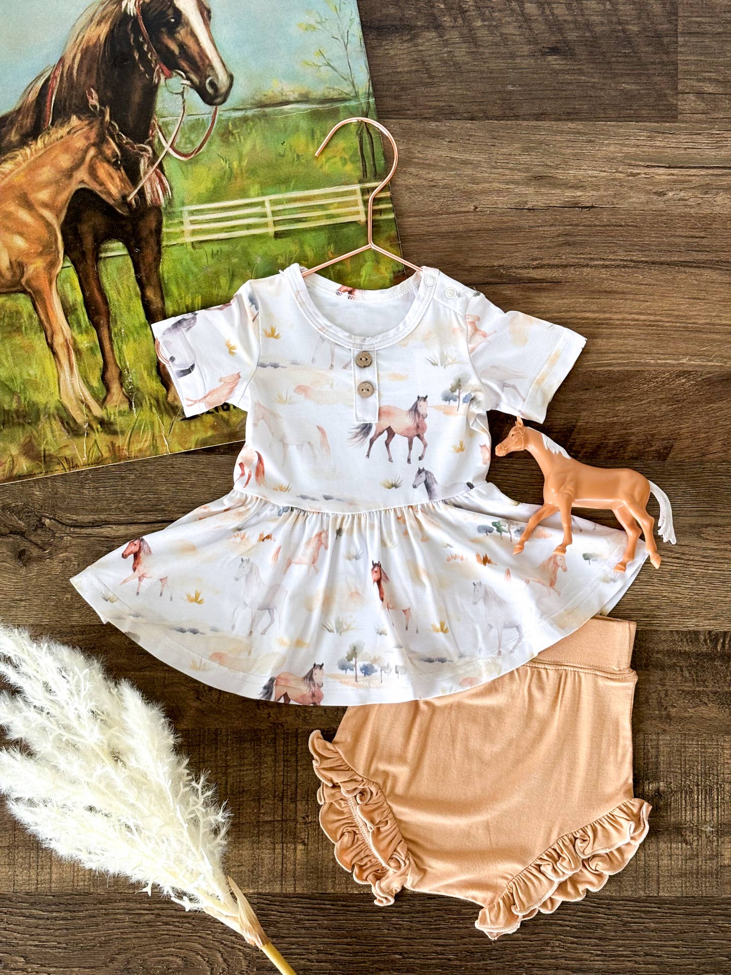 Watercolor Horse Set
