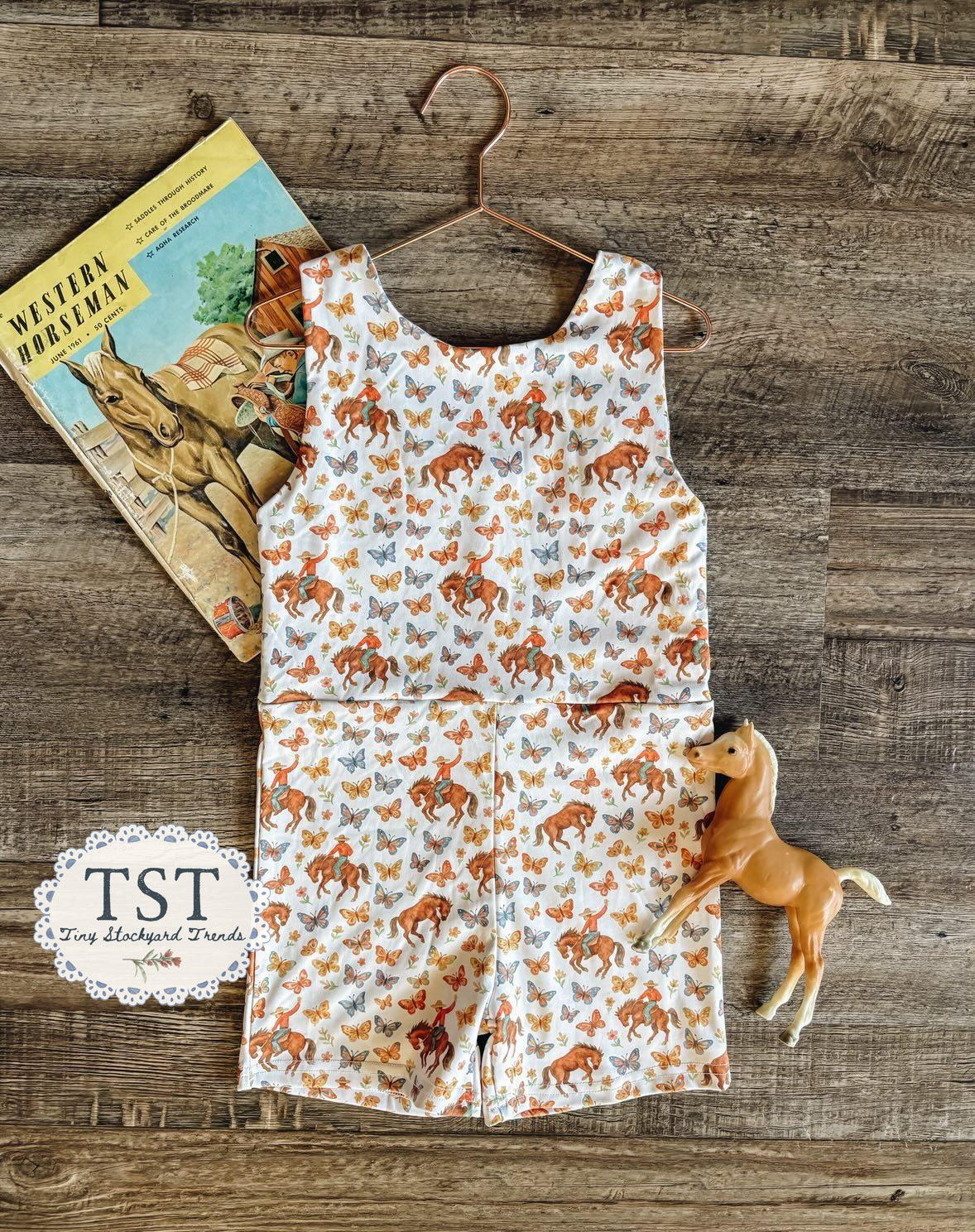 Butterfly Buckaroo Romper