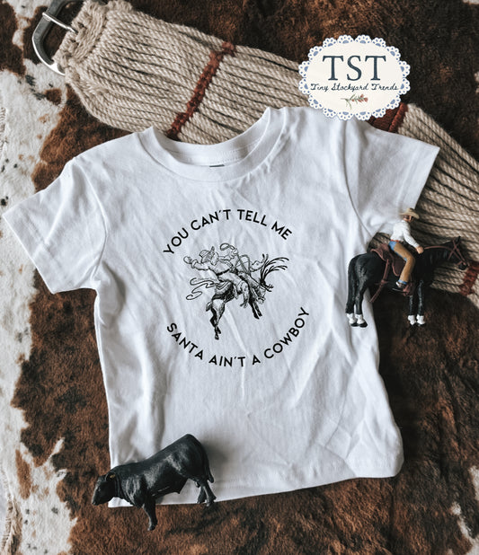 Adult Cowboy Santa Tee