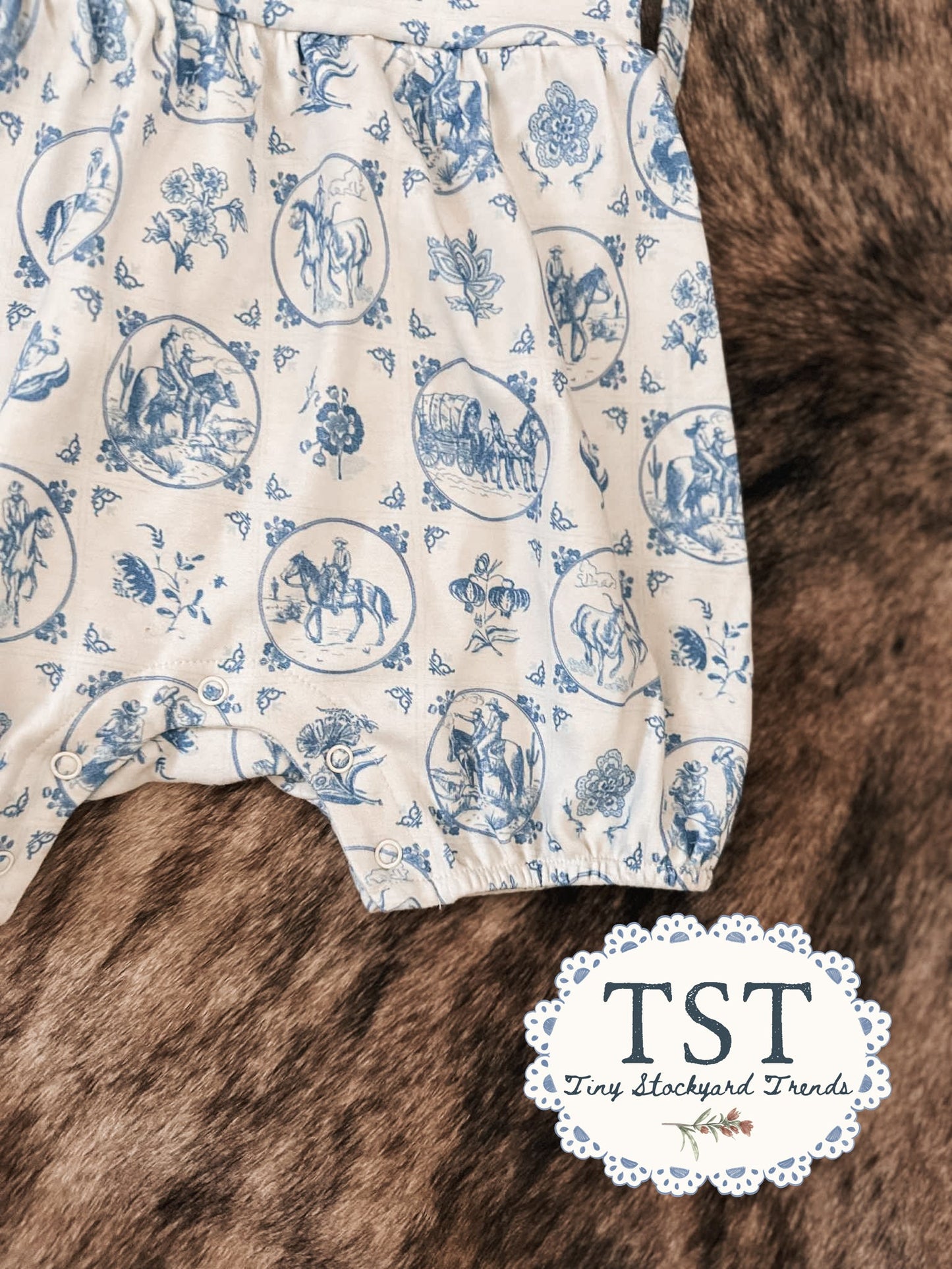 Cowgirl Blues Romper Pre-Order