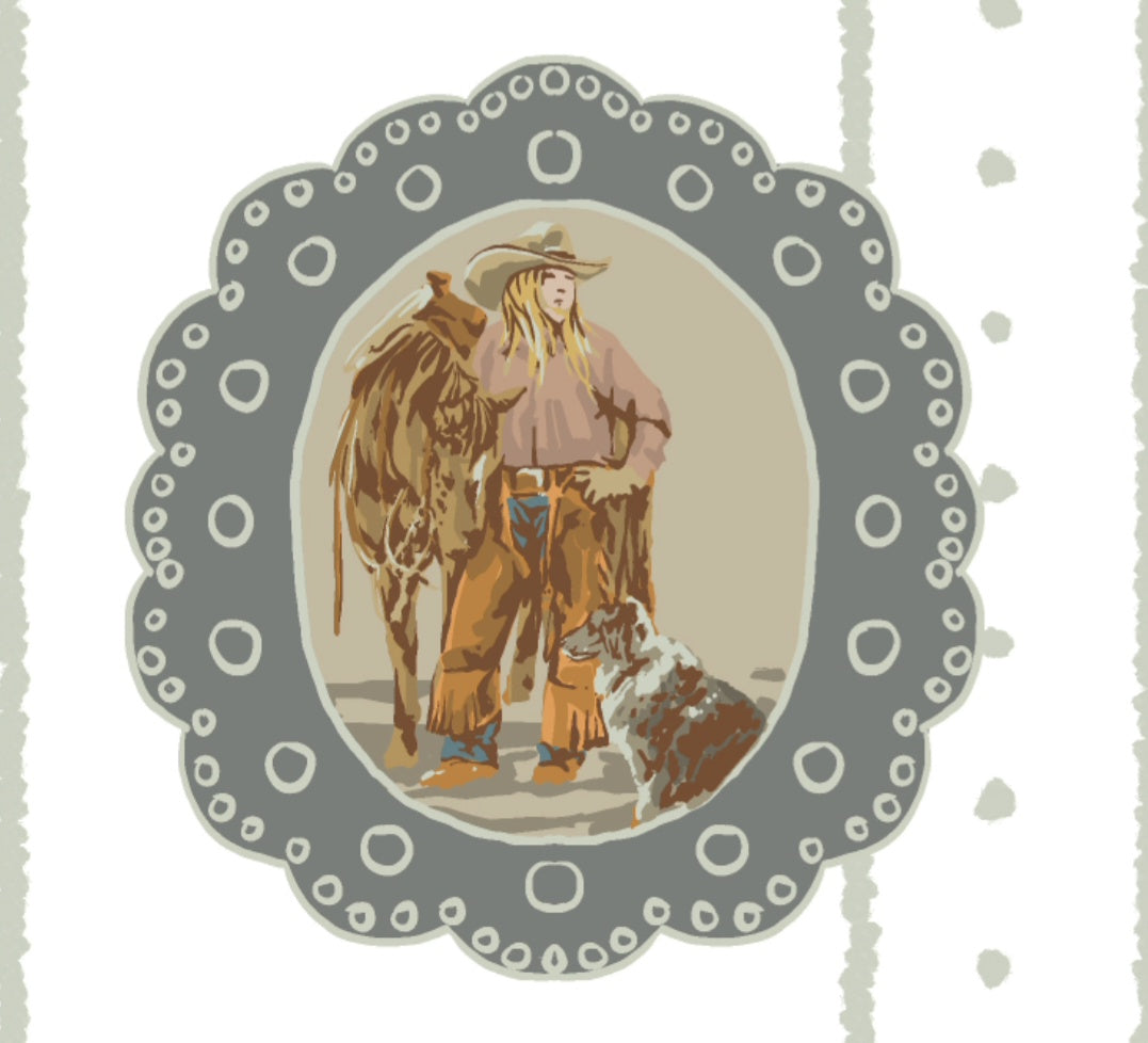 Sterling Silver Cowgirl