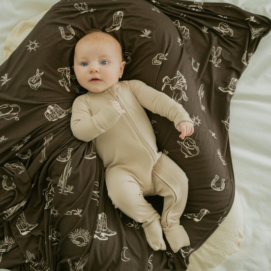 Western Stretch Swaddle Blanket