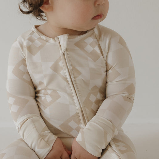 Bamboo Zip Pajamas | Cottage Quilt